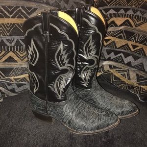 Tony Lama Black Conquistador Boots